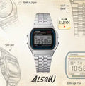CASIO Vintage A159WA-N1JH Made in Japan Digital Watch 7-Year Battery New Full Set
