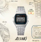 CASIO Vintage A159WA-N1JH Made in Japan Digital Watch 7-Year Battery New Full Set