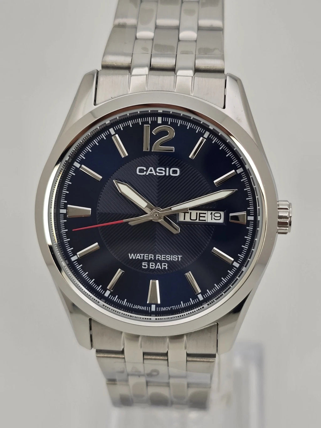 CASIO MTP-1335DJ-2AJF 38mm Blue Dial Day-Date Quartz Men’s Watch New in Box