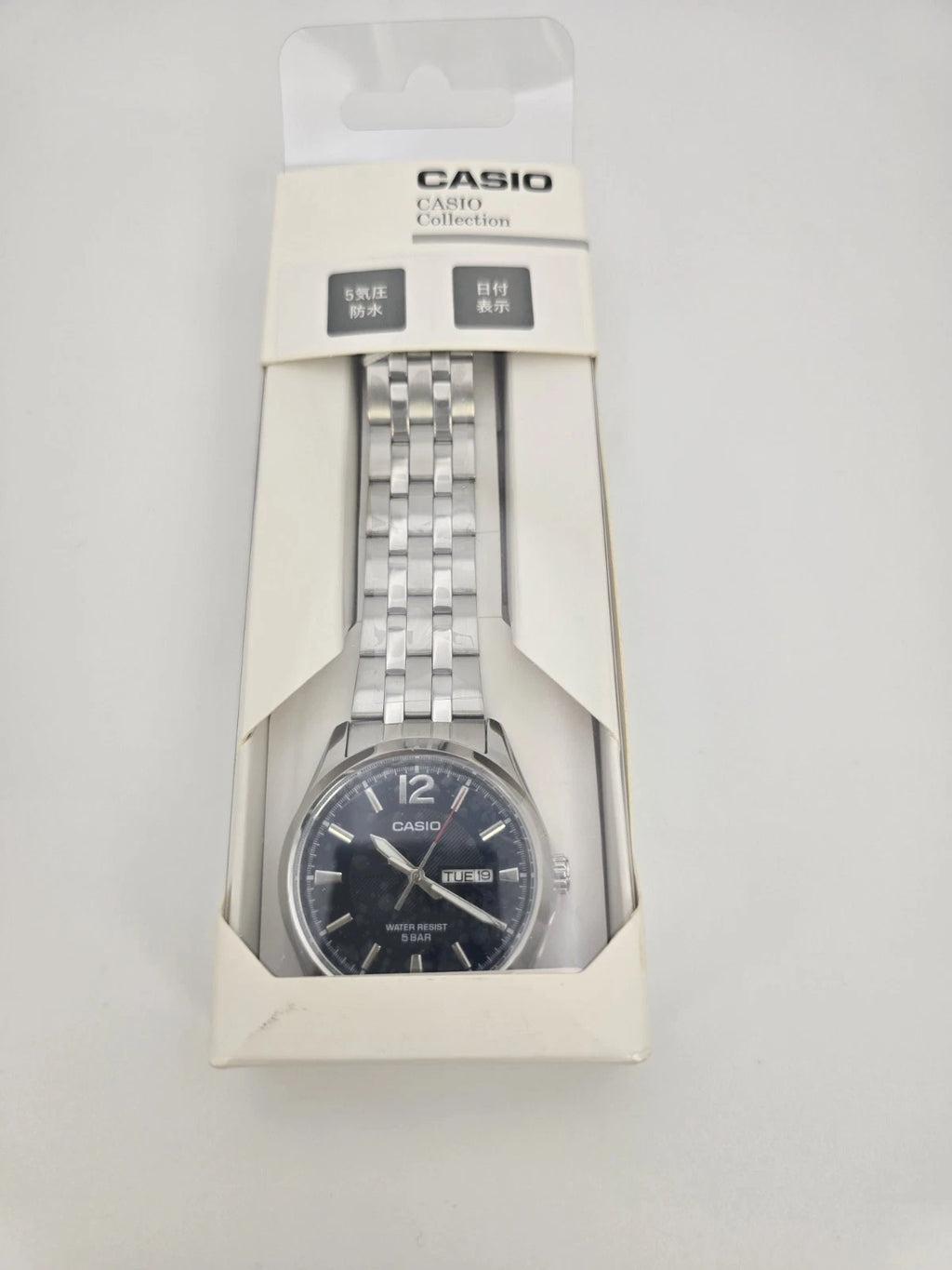 CASIO MTP-1335DJ-2AJF 38mm Blue Dial Day-Date Quartz Men’s Watch New in Box
