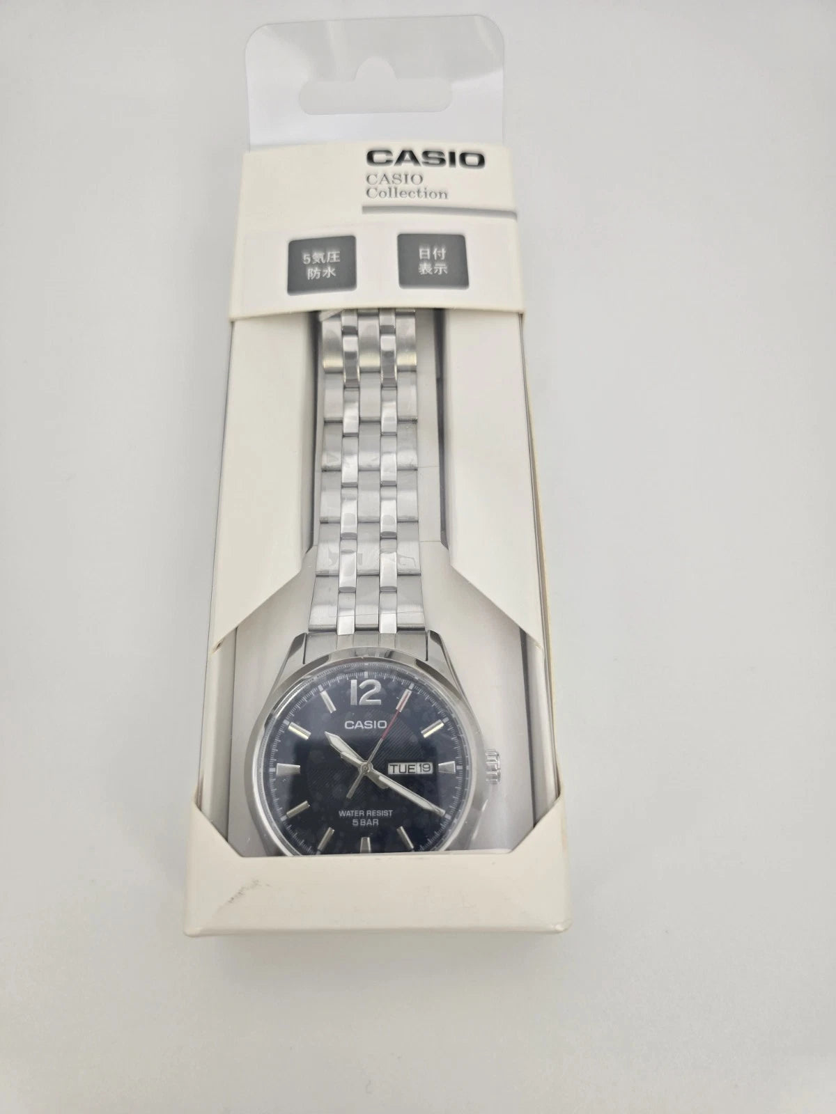 CASIO MTP-1335DJ-2AJF 38mm Blue Dial Day-Date Quartz Men’s Watch New in Box