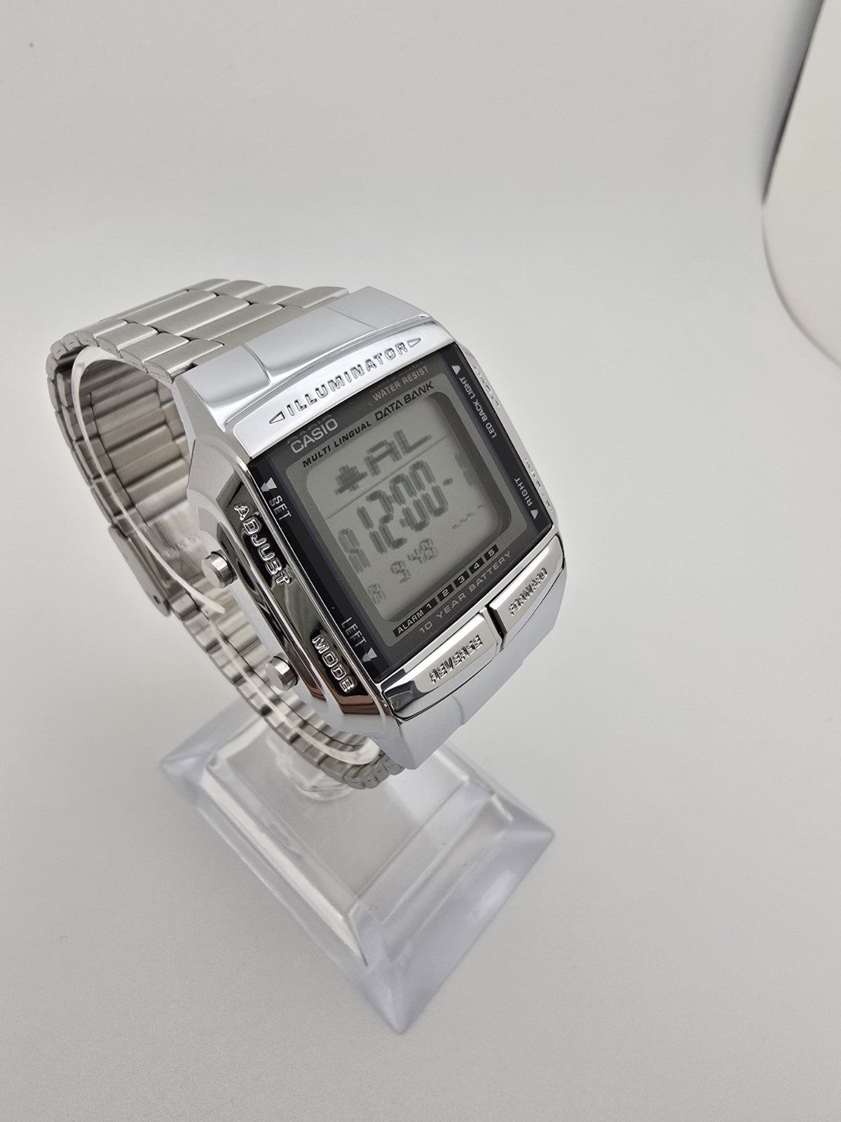 Casio Data Bank DB-360-1AJH Telememo 30 Digital Watch Silver