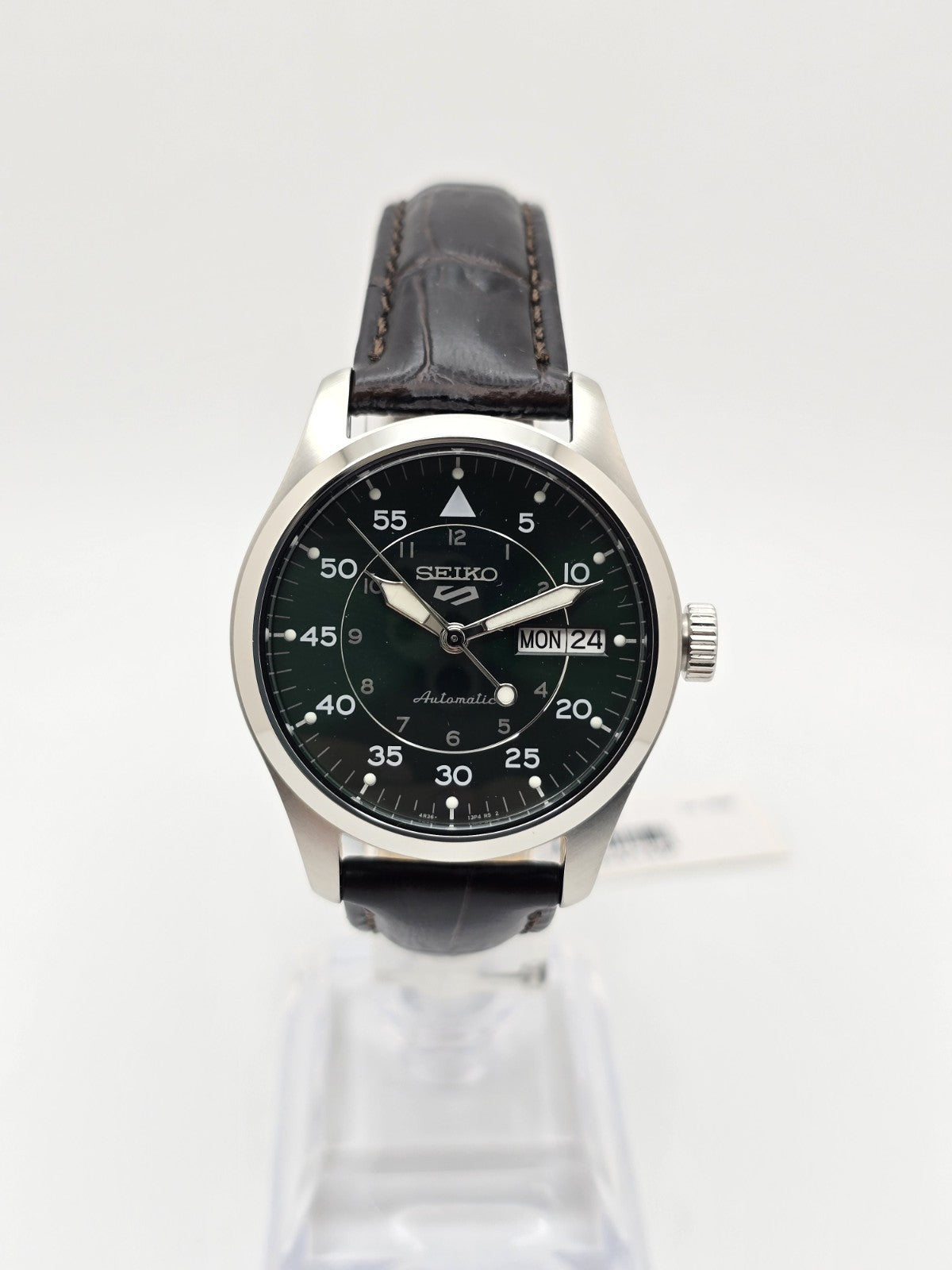 Seiko 5 Sports SRPJ89K1 Green Dial Automatic Watch size 36 mm-New in Box
