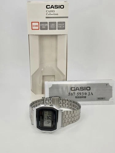 CASIO Vintage A159WA-N1JH Made in Japan Digital Watch 7-Year Battery New Full Set